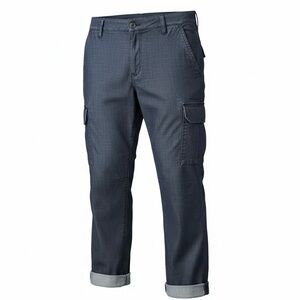 Calvin Klein Gray Belted Cotton Cropped and Regular Cargo Pants Size 4